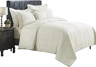 DONETELLA Hotel Style Bedding Comforter Set, All Season, 8 Pcs King Size, 300 TC Cotton Comforter Sets, With Down Alternative Filling (طقم لحاف سرير فندقي)