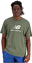 تي شيرت NB Essentials Stacked Logo قصير الأكمام من نيو بالانس للرجال