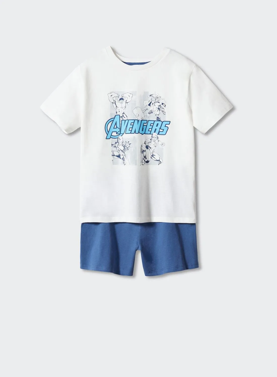 MANGO Kids Avenger Printed Pyjama Set