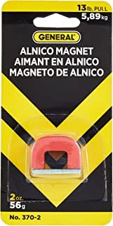 General Tools 370-2 Horseshoe Power Alnico Magnets, 12-Pound Pull