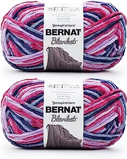 Bernat Blanket Tourmaline Yarn - 2 Pack of 300g/10.5oz - Polyester - 6 Super Bulky - 220 Yards - Knitting/Crochet