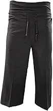 Peak F31024 Knitted 3/4 Pant for Men, M, Dark Grey