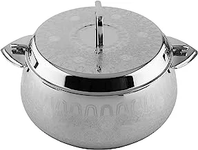 Al Saif Myrna Stainless-Steel Hotpot With Two Handles,Colour: Silver, Size:5000 Ml
