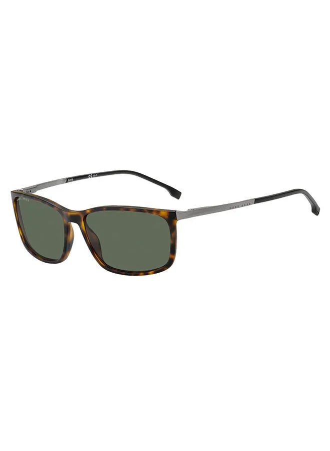 HUGO BOSS نظارة شمسية مربعة للحماية من الأشعة فوق البنفسجية للرجال - Boss 1248 / S Matt Hvna 59 - مقاس العدسة 59 مم