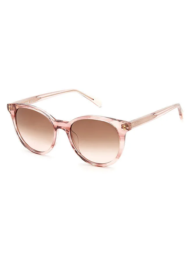FOSSIL Women's UV Protection Oval Sunglasses - Fos 2118/S Pink Horn 51 - Lens Size 51 Mm