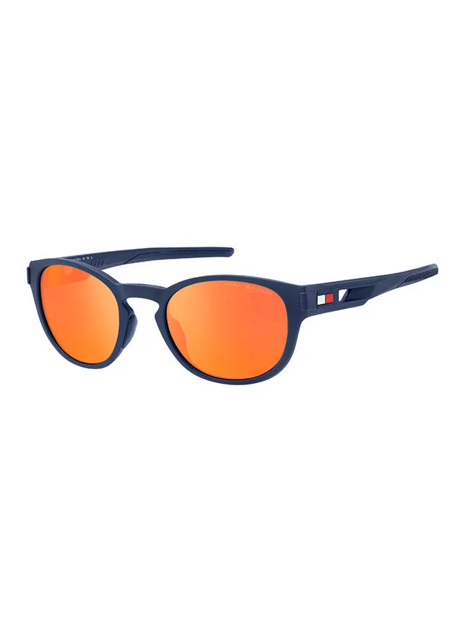 TOMMY HILFIGER Men's UV Protection Oval Sunglasses - Th 1912/S Mtt Blue 54 - Lens Size 54 Mm