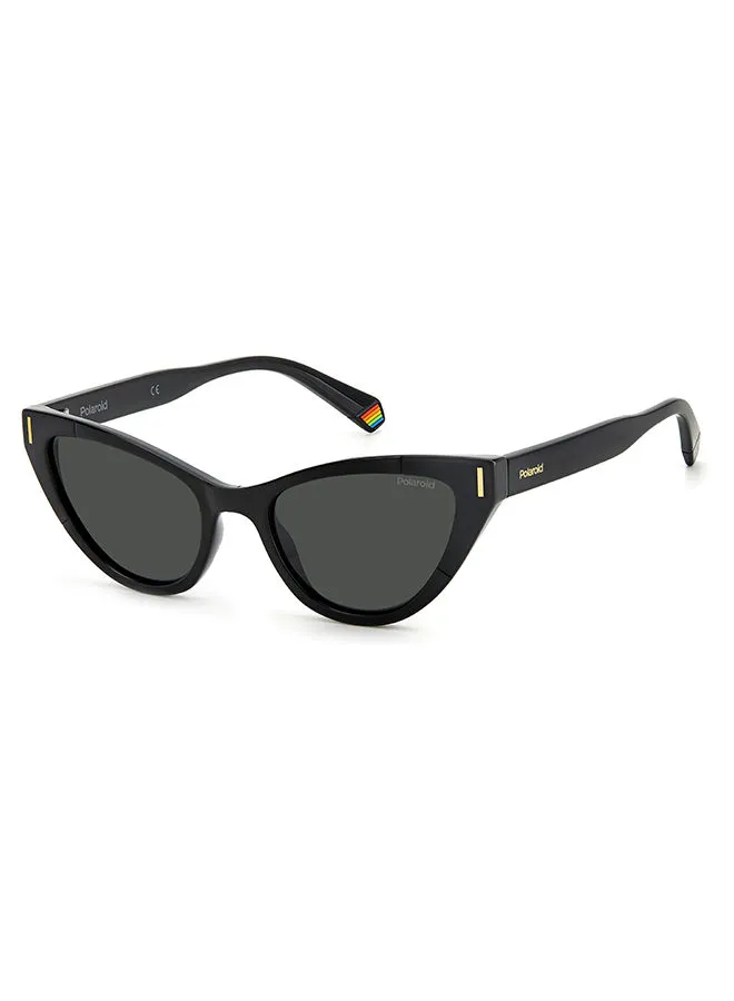 Polaroid Women's UV Protection Cat Eye Sunglasses - Pld 6174/S Black 52 - Lens Size 52 Mm