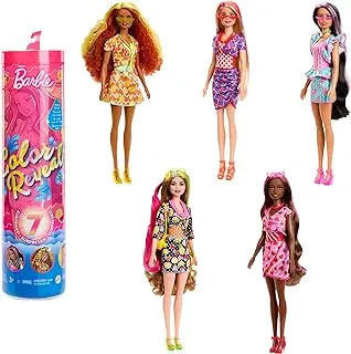 Barbie Color Reveal Doll & Accessories, Scented Sweet Fruit Series, 7 Surprises, 1 Barbie Doll (Styles May Vary)