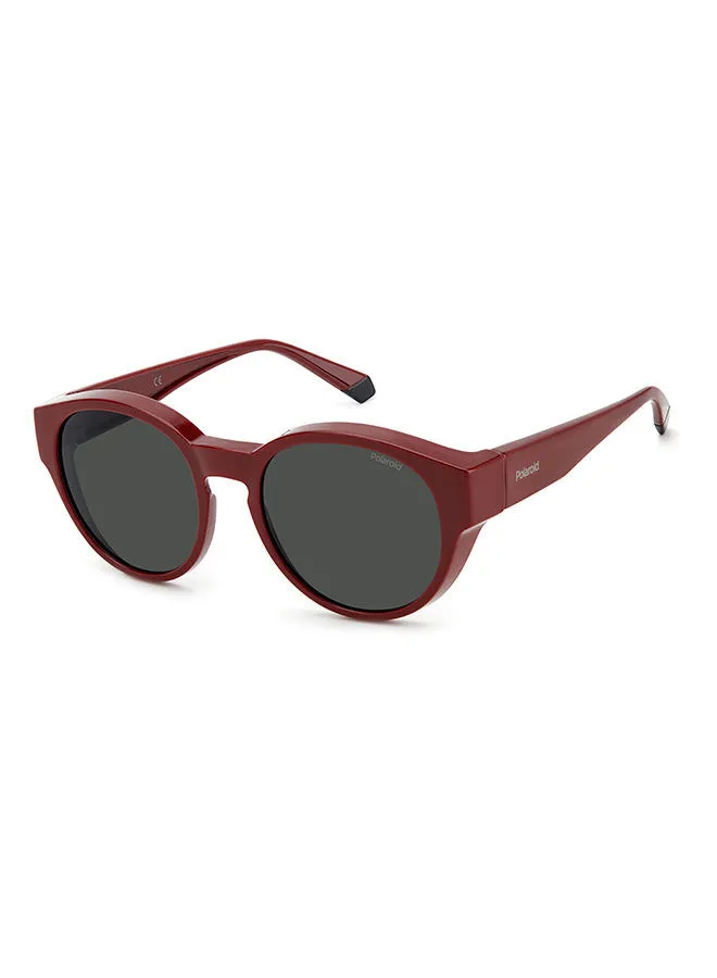 Polaroid Unisex UV Protection Oval Sunglasses - Pld 9017/S Burgundy 55 - Lens Size 55 Mm