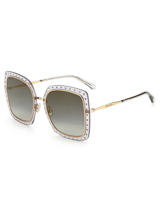 Jimmy Choo Women's UV Protection Oversized Sunglasses - Dany/S Grey Gold 56 - Lens Size 56 Mm