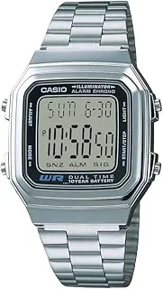 Casio Men's A178WA-1A Illuminator Bracelet Digital Watch One Size