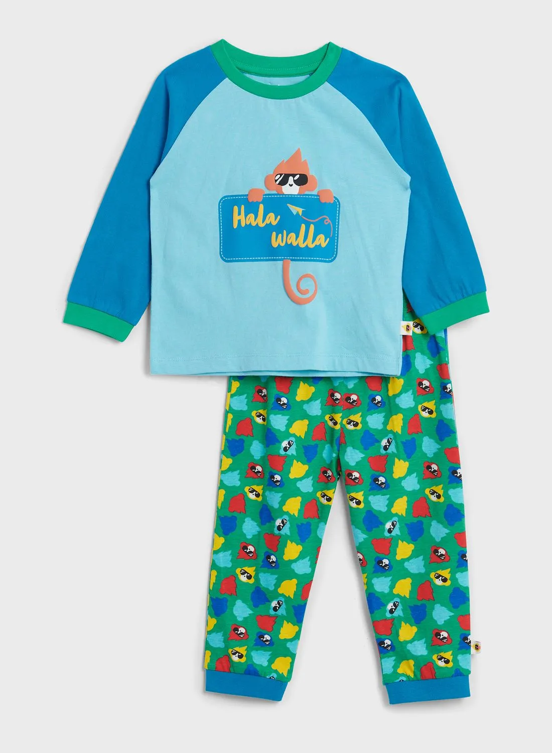 Cheekee Munkee Kids Raglan Pyjama Set