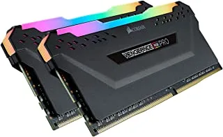 Corsair Vengeance RGB PRO 64 جيجابايت (2 × 32 جيجابايت) DDR4 3600 (PC4-28800) ذاكرة سطح المكتب C18 - أسود ، CMW64GX4M2D3600C18