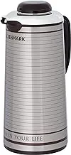 Olsenmark Hot and Cold Vacuum Flask, 1.9 Liter Capacity, Silver/Black