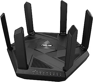 ASUS RT-AXE7800 Tri-band WiFi 6E Extendable Router,4G 5G Router Replacement, 6GHz Band, 2.5G Port, Subscription-free Network Security, Instant Guard, Advanced Parental Control, Built-in VPN, SMB