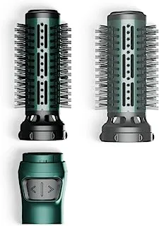 United Professional HB-8452E Hair Styler with 2 Changeable Brushes and 360 Degree Motor, Green