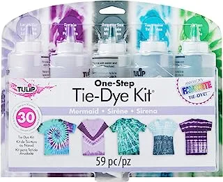 Tulip One-Step Tie-Dye Kit One-Step Tie Kit Fabric Dye, Mermaid