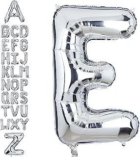 Goldedge Giant Silver Letter A Foil Helium Balloons Big Single Mylar Balloon Birthday Party Decoration Supply Baby Shower Silver 32 Inch S229-ES