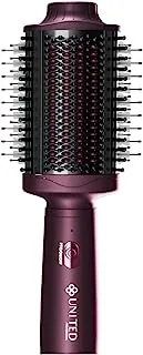 United Professional UN D700 Round Hair Dryer and Styling Brush, Burgundy