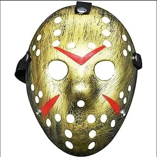 Goldedge Killer Halloween Movie Scary Mask, Golden