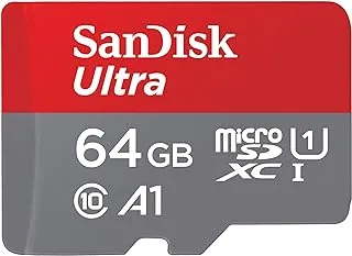 SanDisk 64 جيجا بايت Ultra microSDXC 140 ميجا بايت / ثانية + محول SD