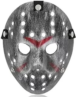 Goldedge Killer Halloween Movie Scary Mask, Silver