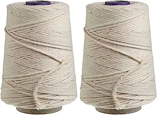 Regency Wraps RW091 Cooking Butcher's Twine for Meat Prep & Trussing Turkey, 100% Cotton, 16 Ply, 2-Pack,Natural