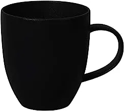 BARALEE PORCELIAN CERAMIC BLACK SAND COUPE MUG, 300 CC (10 1/4 OZ), Pack of 6, 095626A-L030, Coffee Mug, Tea Mug, Milk Cups, Mug Set, Cup Set, Coffee Cups, Tea Cups