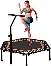 COOLBABY Trampoline 45-Inch Gym Hexagonal For Adult Safety Bungee Indoor Fitness
