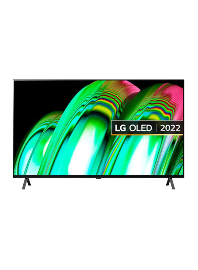 تلفزيون LG 4K OLED TV 65 بوصة سلسلة A2 ، معالج A7 Gen5 4K ، HGIG ، Dolby Vision و Dolby Atmos OLED65A26LA أسود