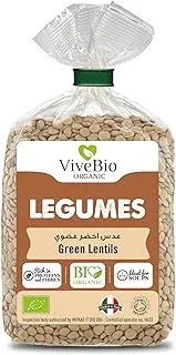 Vive Bio Organic Green Lentils, 500 gm