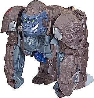 Transformers Toys Transformers: Rise of the Beasts Movie, Smash Changer Optimus Primal Converting Action Figure for ages 6 and up, 9-inch