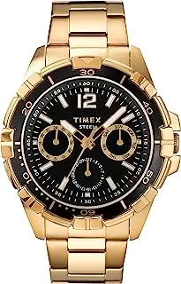 ساعة Timex الرجالية متعددة الوظائف من الفولاذ المقاوم للصدأ 45 ملم