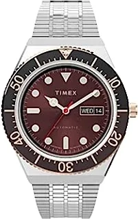 Timex Men's M79 Automatic 40mm Stainless Steel Strap, Silver, 18 Casual Watch (Model: TW2U96900ZV)