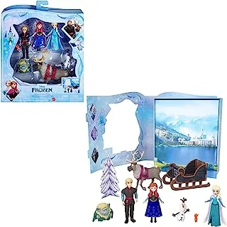 Disney Frozen Toys, Frozen Story Pack with 6 Key Characters, Small Dolls, Figures and Accessories Inspired Movies, Gifts for Kids, HLX04