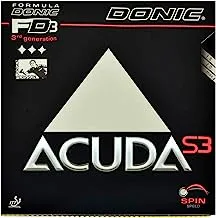 (Black, Max) - Donic Acuda S3 Table Tennis Rubber