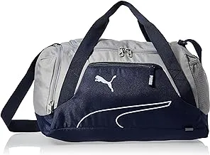 PUMA Fundamentals Sports Bags Mens Sports Bag PUMA Navy-Concrete Gray Size X