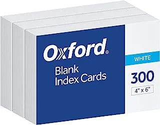 Oxford Blank Index Cards, 4