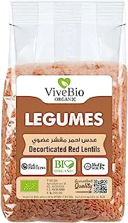 Vive Bio Organic Decorticated Red Lentils, 1 Kg