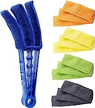 Joyzzz Window Blind Cleaner Tools, Cleaner Duster Brush with 5 Microfiber Sleeves for Window Shutters Blind Air Conditioner Groove Gap Dust