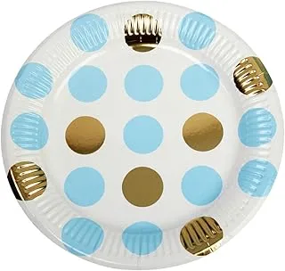 Neviti Party Plate Dots Blue, 23 x 1.5 cm, 771297