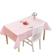 Joyzzz Tablecloth - 100% PVC Tablecloth Waterproof, Oil-Proof Spill-Proof Vinyl Rectangle Tablecloth, Wipeable Table Cover for Outdoor and Indoor Use