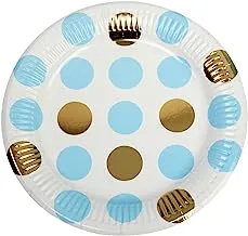 Neviti Party Plate Dots Blue, 23 x 1.5 cm, 771297