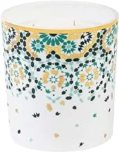 Silsal Mirrors Rose Oud Candle 1700 g, White/Emerald Green