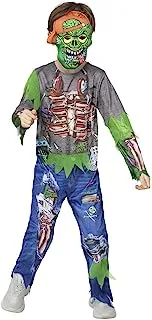Smiffys Zombie Gamer Costume, Boys, Multi-Colour