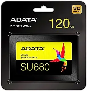 ADATA AULT-SU680-120GR 120GB 3D-Nand 2.5 Inch Sata Solid State Drive ، أسود