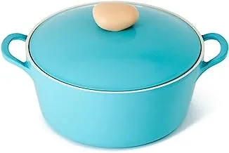 Neoflam Ceramic Retro Cooking Pot, 26 cm Size, Blue