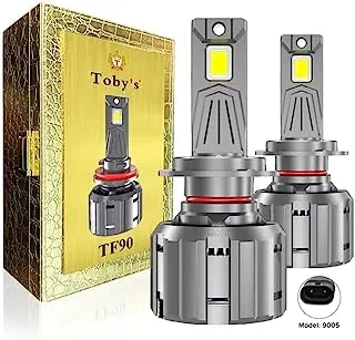 Tobys TF90 90W 9005 مصابيح LED للسيارة ، بيضاء نقية