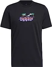 adidas Men's Linear Beach-Bit Short Sleeve Graphic T-Shirt