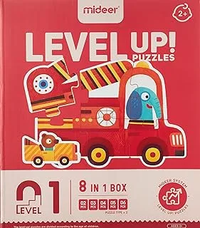 Mideer Level Up Motorcade Jigsaw Puzzle for 2 Years Up Kids